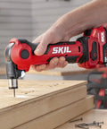 Build Ready 12V Brushless Auto Hammer Kit Delivers Hella Compact Form Factor With Smooth Cordless Operation Includes Rapid USB C Battery Pack used on wood.