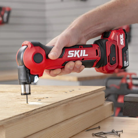 Build Ready 12V Brushless Auto Hammer Kit Delivers Hella Compact Form Factor With Smooth Cordless Operation Includes Rapid USB C Battery Pack used on wood.
