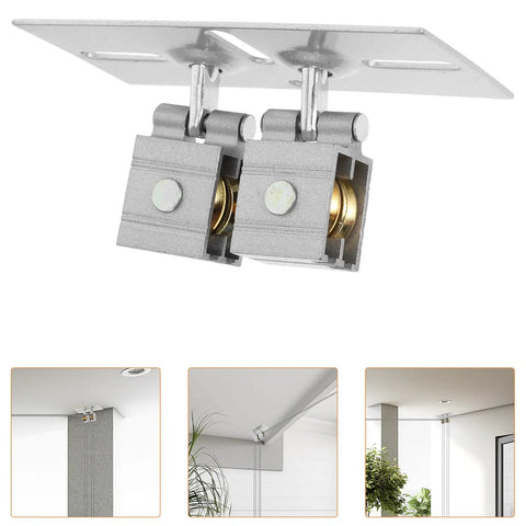 Adjustable Ball Bearing Patio Door Roller Kit For Sliding Doors Heavy Duty Steel Bearing Built To Last With Easy Install And Dual Rod Design For Smooth Operation And Long Lasting Durability, dual roller hardware