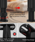 Close-up of the adjustable locking mechanism on 4 Pack Adjustable Bed Frame Support Legs Add Center Support Posts, height adjustable.