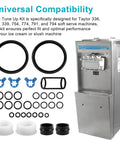 Tune Up Kit For Soft Serve Machines 336 338 339 754 774 791 794, FT X49463 4 1 Parts Compatible For Easy Maintenance And Peak Performance And Smooth Scoops For Home Use And Commercial Kitchens With Quick Install And Durable Build. O-rings and seals with Taylor machine