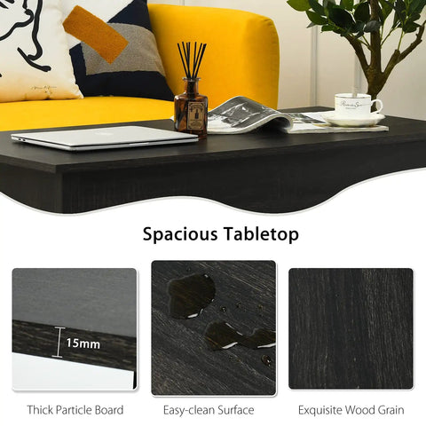 Smooth Ride Lift Top Coffee Table With Secret Stash Black Wood Tea Table For Couch Life Or Home Office Zero Drama Spring Adjustment Lowkey Cool Lounge Setup