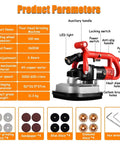 Four Head Concrete Floor Grinder And Electric Diamond Polisher Machine With Six Variable Speed For Dustless Grinding