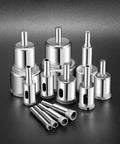 15 Piece Diamond Hole Saw Drill Bit Set For Tile Glass Ceramic Porcelain Marble Granite Stone With Diamond Coated Bits Hollow Core Design Heavy Duty Pro Grade Construction For Fast Clean Holes In Tough Materials