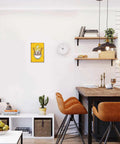 Vintage Angry Ramen Cartoon Metal Sign Wall Art 8x12 Inch Tin Sign Poster For Home Office Garage Room Decor Totally Rad Retro Kitchen Wall Decor With Pre Drilled Holes For Easy Mounting Indoor Use displayed in a modern kitchen setting.