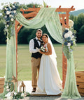 84 Inch Wooden Garden Arch With Seventeen And A Half Inch Lattice Side Panels Trellis For Climbing Plants Outdoor Yard Wedding Backdrop