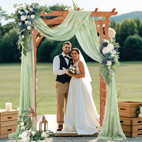 84 Inch Wooden Garden Arch With Seventeen And A Half Inch Lattice Side Panels Trellis For Climbing Plants Outdoor Yard Wedding Backdrop