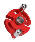 Professional Grade Self Centering Doweling Jig Kit For Woodworking Furniture Assembly red aluminum alignment guide with steel inserts