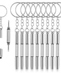 3 In 1 Eyewear Screwdriver Repair Kit With 10 Stainless Steel Mini Screwdrivers For Glasses Watches And Jewelry Keychain Design
