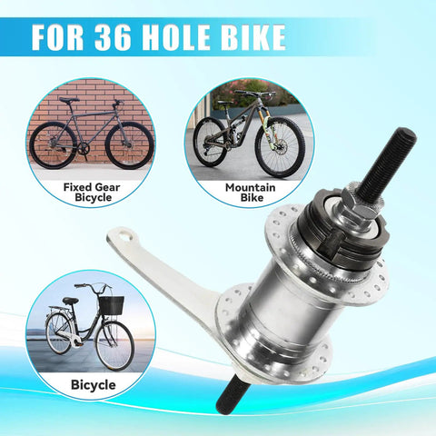 Coaster Brake Rear Hub For Bicycle 36 Hole Bike Hub With Easy Installation Backwards Brake Multi Function Rear Hub For Fixed Gear