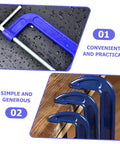 4 Inch Thickened Metal C Clamp With Quick Release For DIYers And Home Improvement Projects Heavy Duty G Clamp in blue finish.