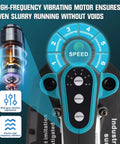 2 In 1 Tile Install Tool For 18V Battery Powered Handheld Tiling Vibrator With Enlarged Suction Cup showcasing speed settings