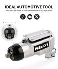 Side view of 3/8 Inch Drive Butterfly Impact Wrench, 75 Foot Pound Torque, 10,000 RPM Pneumatic Air Wrench for automotive work.