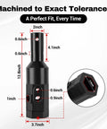 Heavy Duty 2 Inch Hex Female To 2 Inch Round Male Auger Adapter Built Tough Cast Steel One Piece Welded Construction diagram