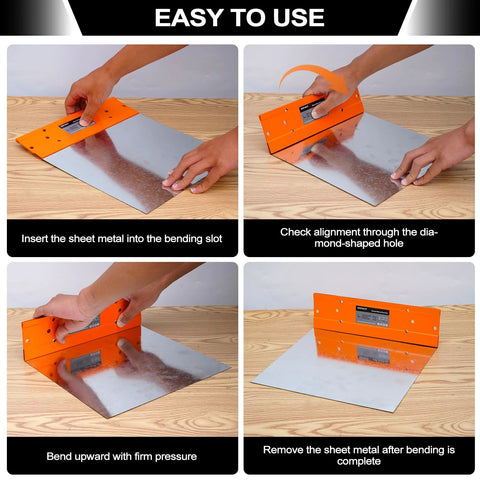 Sheet Metal Bender Hand Seamer For HVAC Ductwork Roofing And Metal Panels Ideal For Pros And DIYers 12 18 Or 24 Inch Lengths