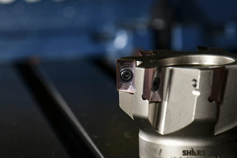 3 Inch 90 Degree Square Shoulder Indexable Face Mill With 7 APKT1604 Carbide Inserts, 1 Inch Arbor Hole, 2 Inch Height, 0.63 Inch Depth Of Cut, Compatible With ZCC USA And Shars APKT Inserts on milling cutter