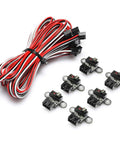Six Pack Micro Limit Switches With 1M 3 Pin Cable For 3018 PROVer Mach3 CNC Router Upgrade Kit, switches and cables shown