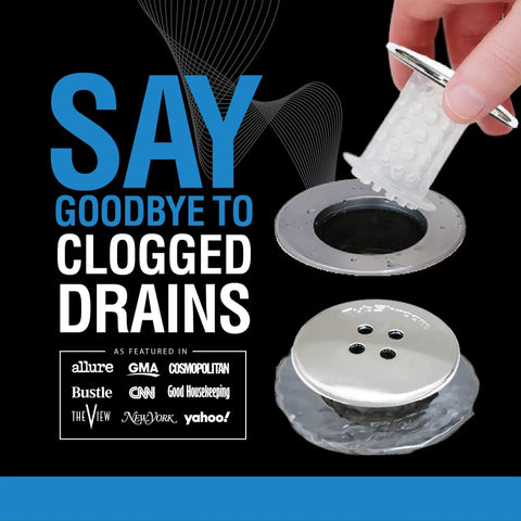 Chrome Tub Drain Hair Catcher 2 Pack For 1.5 To 1.75 Inch Tub And Shower Drains Quick Install Clog Shield demonstration