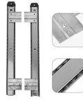 Heavy Duty Keyboard Drawer Slides With Bulletproof 35mm Wide Silver Rail Kit For Slick Office Setup One Pair close-up view.
