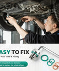 Rugged Oversize Piggyback Oil Drain Plug M12.1x1.25 in 304 stainless steel, with wrench and gasket kit, for stripped oil pan threads