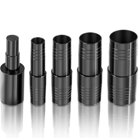 Five Piece Transmission And Transaxle Plug Kit With Adapter For Ford And Most Cars And Pickups Universal Fit Leak Proof Seals Replaces 23400 Premium Plug Set For Fluid Seal And Easy Maintenance, black plastic plugs