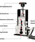 Heavy Duty Wire Stripper Machine For Scrap Copper, Drill Powered Hand Crank Cable Stripper, showing labeled parts and hand crank.