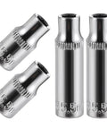 Deep And Shallow 5.5mm Socket Set With 1/4 Inch Drive 6 Point Sockets Includes Two Deep And Two Shallow Sockets Corrosion Resistant