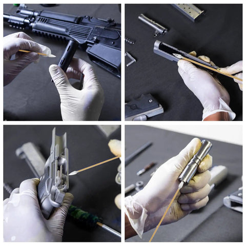 Must Have Gun Cleaning Kit With 1200 Pieces, 600 Lint Free Patches And 600 Pointed Swabs for cleaning rifles, pistols, shotguns