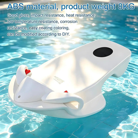 Electric Hydrofoil Surfboard For Grownups, Dual Mode Motorized Jetboard With Four Speed Levels, showing ABS material