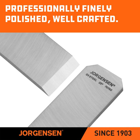 Premium O1 Tool Steel Replacement Blade For Low Angle Block Planer And Number 102 Wood Model, polished finish.