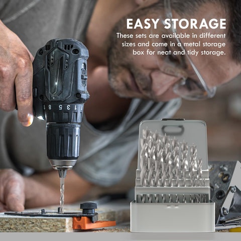 Brad Point Wood Drill Bit Set 29 Pieces With Double Flute HSS Bits For Carpenters Woodworking And All Kinds Of Wood Precision Starter Tips
