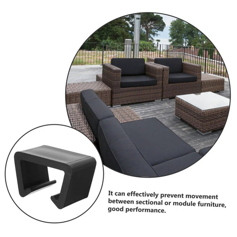 Rattan Furniture Clips For Outdoor Sectional Sofas And Chairs No Fuss Easy Install Patio Fasteners Garden Wicker Clips shown on patio furniture