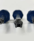 Close-up of precision tips on Three Piece JIS And Phillips Screwdriver Set For Pros Pro Grade Tools With Precision Tips Sizes 1 2 3