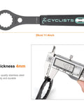 Bike Bottom Bracket Tool 16 By 44mm Install And Removal Wrench For Shimano Hollowtech II BB with rubber handle, 29cm length.
