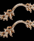 2 Pack European Style Dresser Pulls, 2-1/2 Inch Vintage Gold Antique Cabinet Handles, Retro Drawer Pulls For Dresser, Closet And Cabinet, Easy Install, Zinc Alloy Hardware