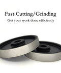 6 Inch Diamond Lapidary Grinding Wheel 60 Grit 1 Inch Arbor shown from an angle for stone cutting and cabbing tasks.