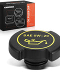 Front view of Engine Oil Filler Cap For Ford F Series And Popular Models Like F 150 F 250 F 350 Explorer Mustang Ranger Taurus