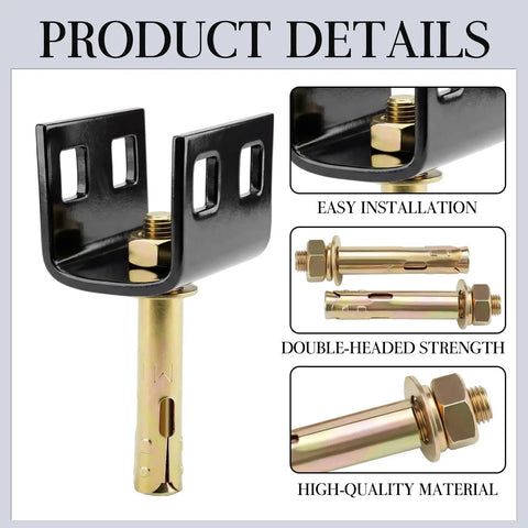 Heavy Duty Concrete Slab Anchor Kit For Mobile Homes Featuring Four Rock Solid Expansion Bolts Designed For Quick Setup And Lock Tight Holding Power To Keep Your Structure Wind Ready And Secure