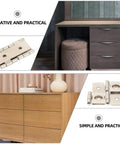 Iron Cabinet Hinges Set, Double Acting Folding Screen Hinges, Silver Finish, 10 Pack, shown with modern furniture setup.