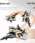 Foam RC Fighter Jet Airplane With Lights, Dual Battery Pack, No Assembly, Ready To Fly, 360 Degree Flips And Dope Stunt Rolls