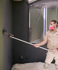 Pro Grade Spray And Roll Painting Kit With Three Foot Pole For Textured Walls, contractor painting textured wall.