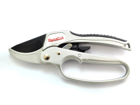 Ratcheting Pruning Shears 8 Inch Heavy Duty Garden Pruner With Anvil Cutter For Thick Branches Up To 20mm Soft Non Slip Grip