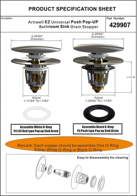 Universal Bathroom Sink Drain Stopper With Detachable Hair Catcher And Matte Black Finish Is A Pretty Darn Sharp Fit For Most Pop Up Drains Works Like A Charm While Sealing Away Nasty Hairs In Your Vanity Basin