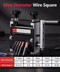 Heavy Duty Manual Wire Stripper Tool For Scrap Copper Recovery showing multiple wire holes for 3mm to 17mm diameter cables