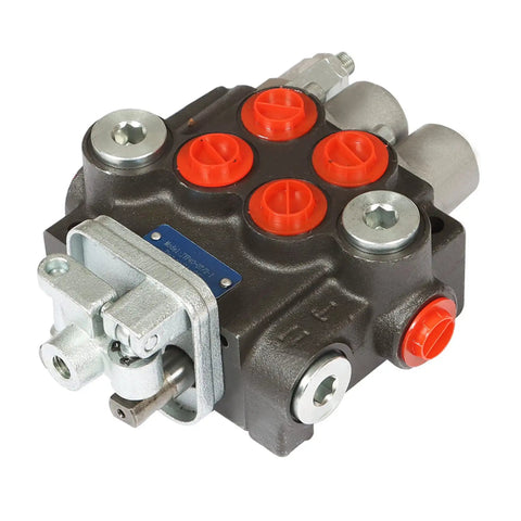 Dual Spool Hydraulic Directional Control Valve 3600 PSI 11 GPM Loader Valve With BSPP Ports for Tractors and Hydraulic Systems
