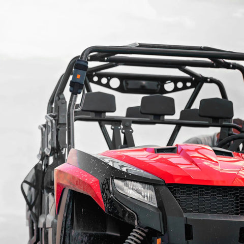 Ride Ready All Terrain Speaker Mount For Bikes And Golf Carts With Adjustable Straps Waterproof Holder Fits JBL on UTV frame