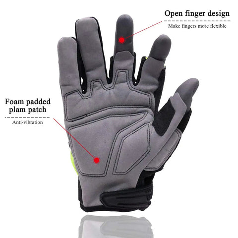Open Finger Framer Work Gloves For Carpenters And Tactical Use, Fingerless Gaming Gloves For Airsoft Hunting Police Work And Hiking
