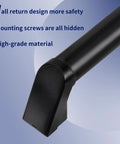 Heavy Duty Aluminum Handrail Set For Indoor Outdoor Stairs 16 Foot Wall Mounted Grab Bar with hidden screws design.