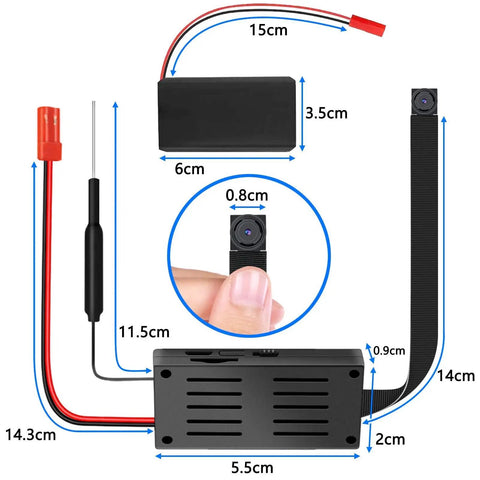 Mini Camera 1080P HD Portable With 7 Hours Battery Life, DIY Setup And Easy Use, Motion Detection Alerts, No Audio, Compact Spy Camera