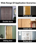 Hidden Pocket Door Lock With Key, Privacy Door Hardware For Bathroom And Bedroom, visible on various doors.